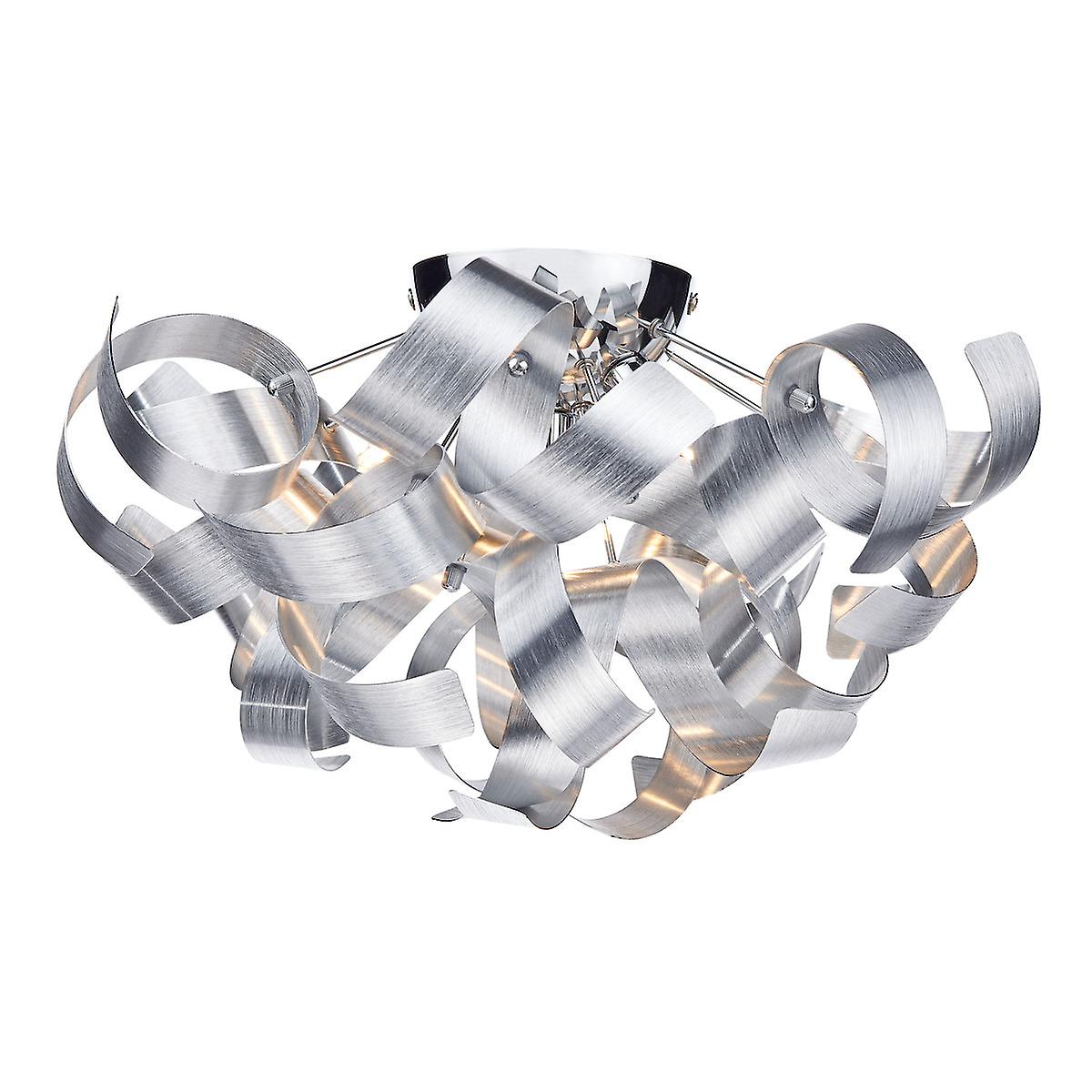 Rawley Ribbon Flush Ceiling Light, 4x G9