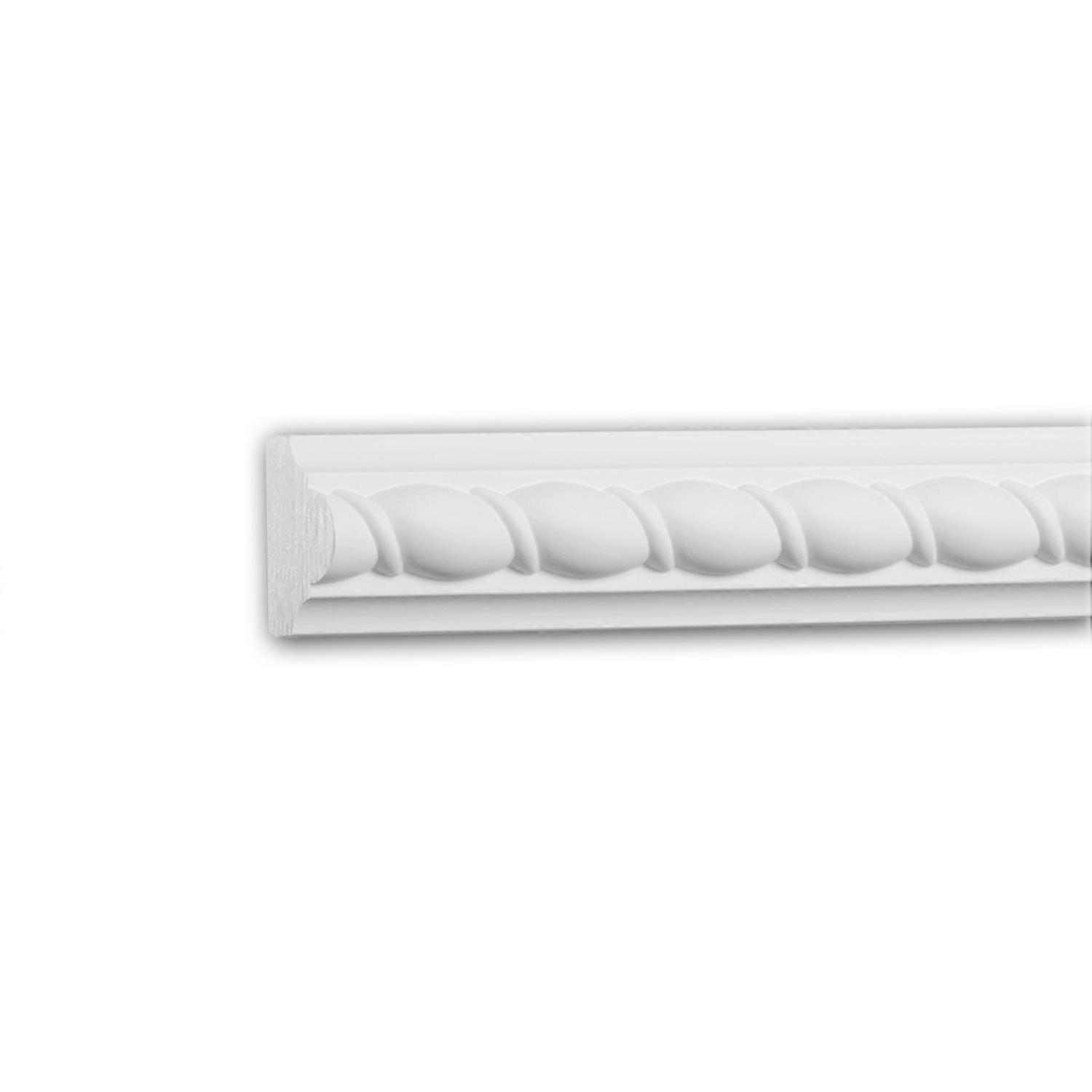 e-Delux GmbH 1 x Cimaise 151353F Profhome blanc Polyuréthane prétraité léger, solide, indéformable