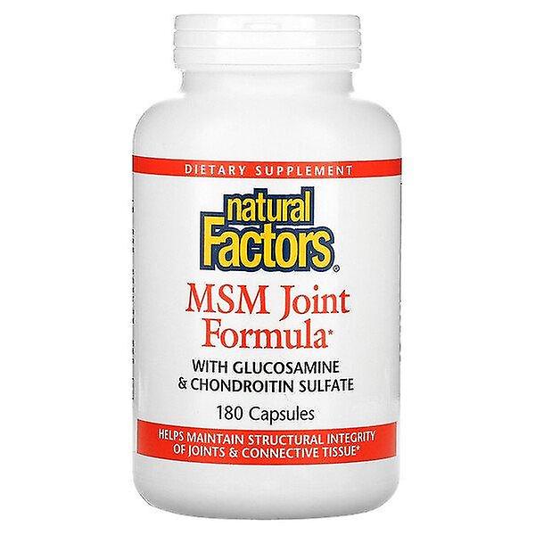 Natural Factors, MSM Joint Formula with Glucosamine & Chondroitin Sulfate, 180 Capsules