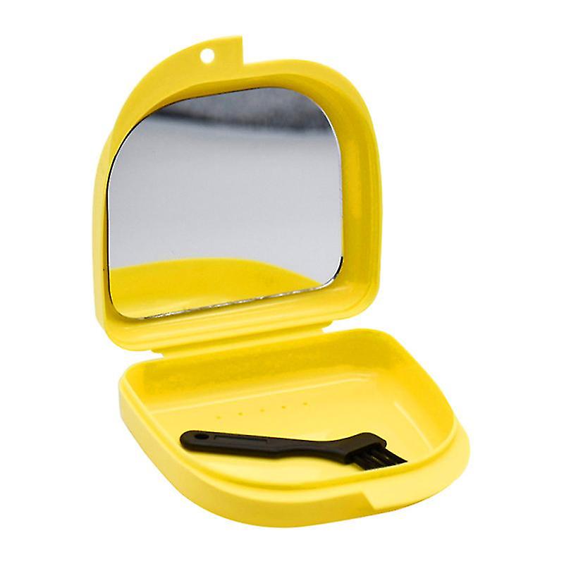 1pcs Denture Case For Home Travel Office