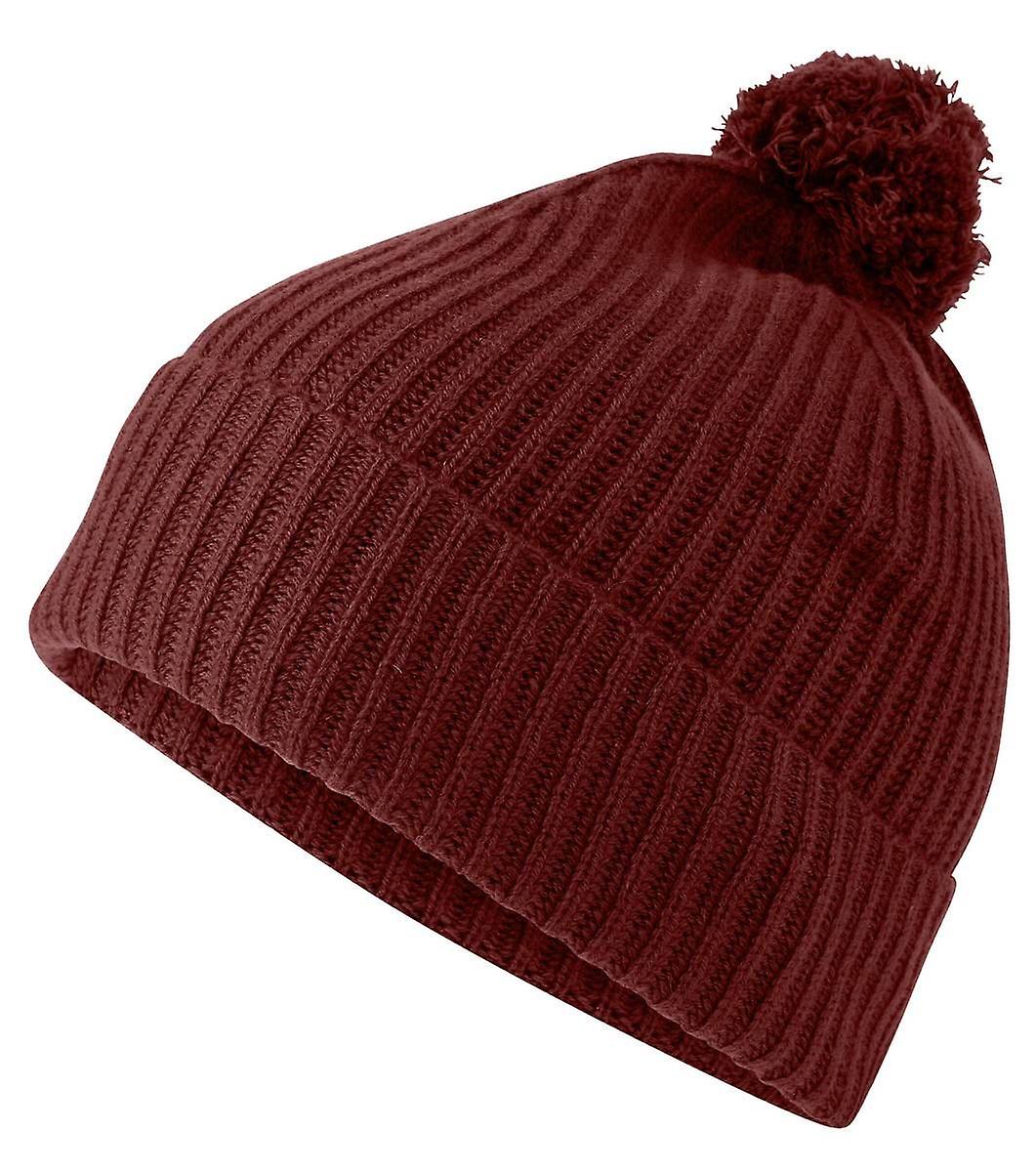 Falke Cashmere Pom-Pom Beanie - Brick Brown