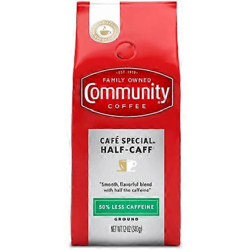 Community Coffee Ground Coffee Cafe Special Half Calf