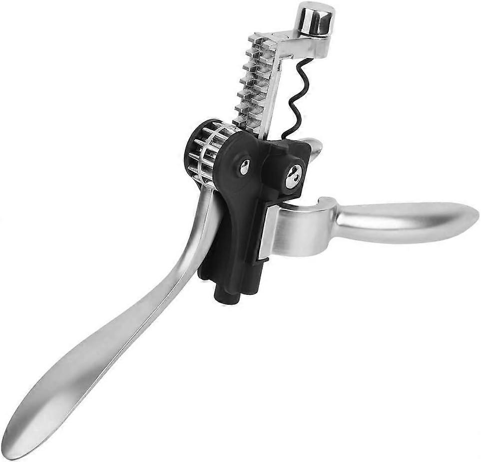 Zinc alloy wine corkscrew red wine opener rotary corkscrew manual bottle opener with cute rabbit ears handle