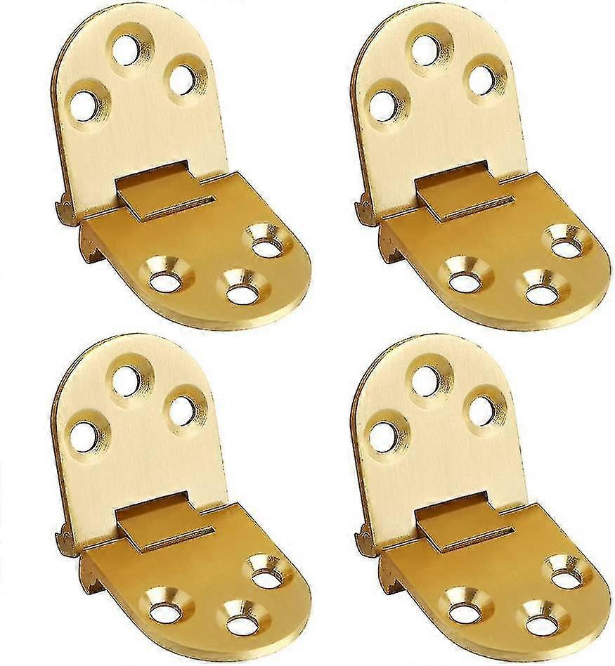 Folding Flip Top Hinge, Solid Brass Brushed Finished