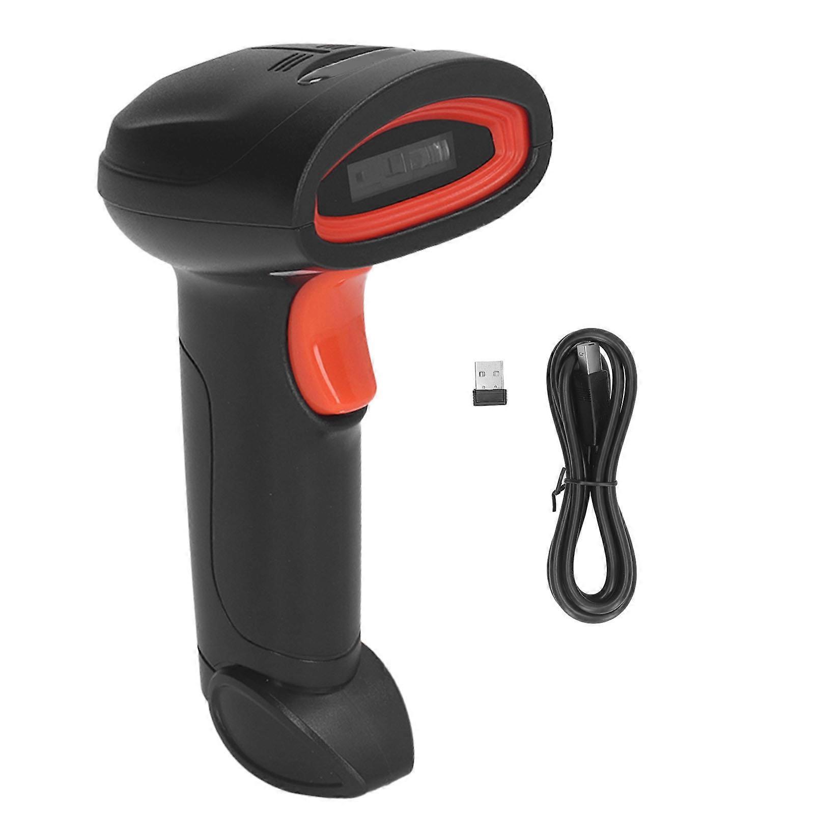 Wireless Barcode Scanner USB 2.4G and Bluetooth 1D Code Reader for Supermarket Express Warehouse NO.2589