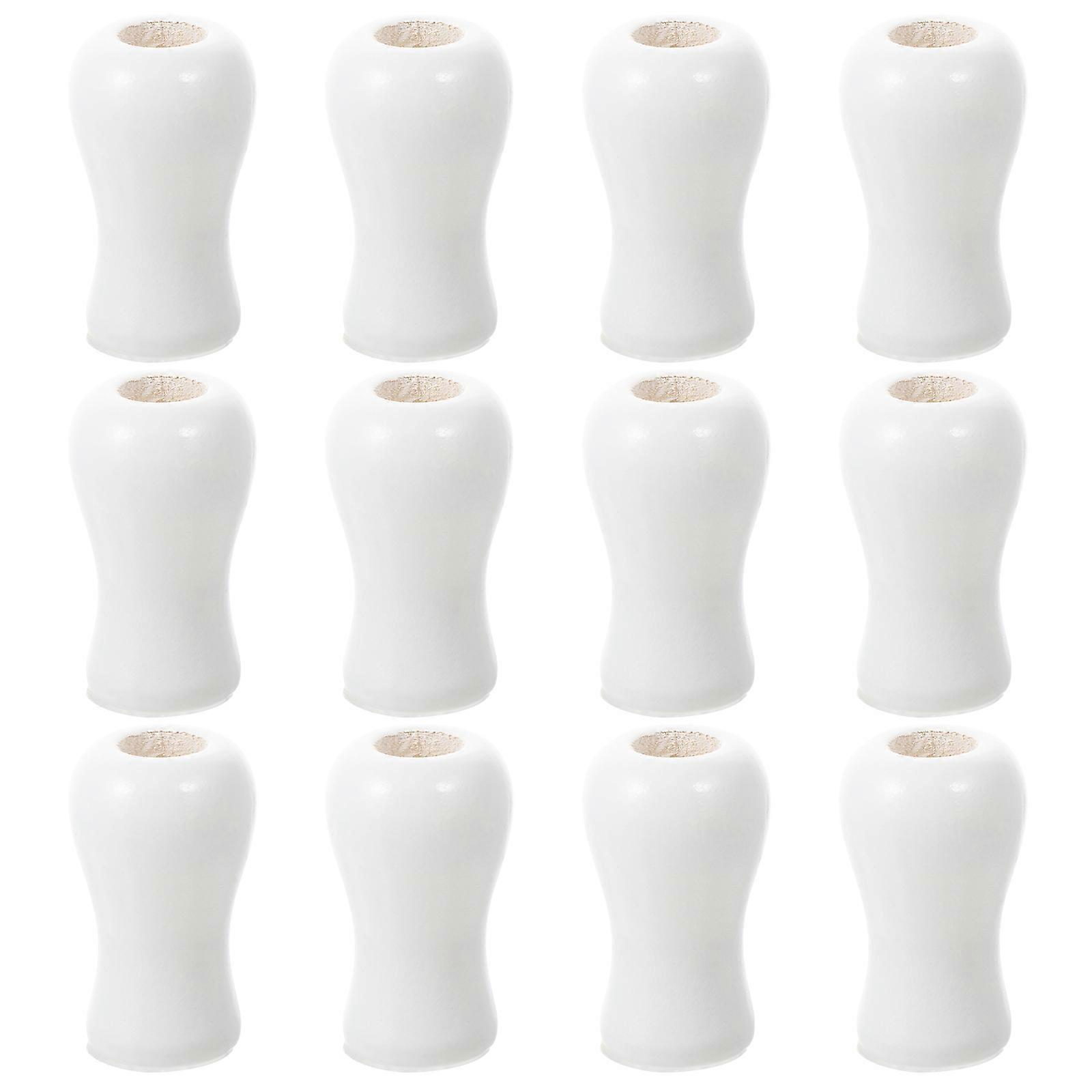 12pcs Wood Cord Tassels Window Blind Cord Tassels Knobs Cord Drops Pull Ends