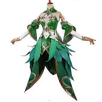 Game Mage Arena Of Valor Cosplay Costume Wang Zhaojun Wig Sexy Evening Dress  Emerald Green Dresses For Woman Princess Dress Girl | Fruugo UK