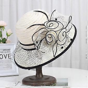 Women Retro Church Derby Crochet Lace Cloche Hat Elegant  display picture 1