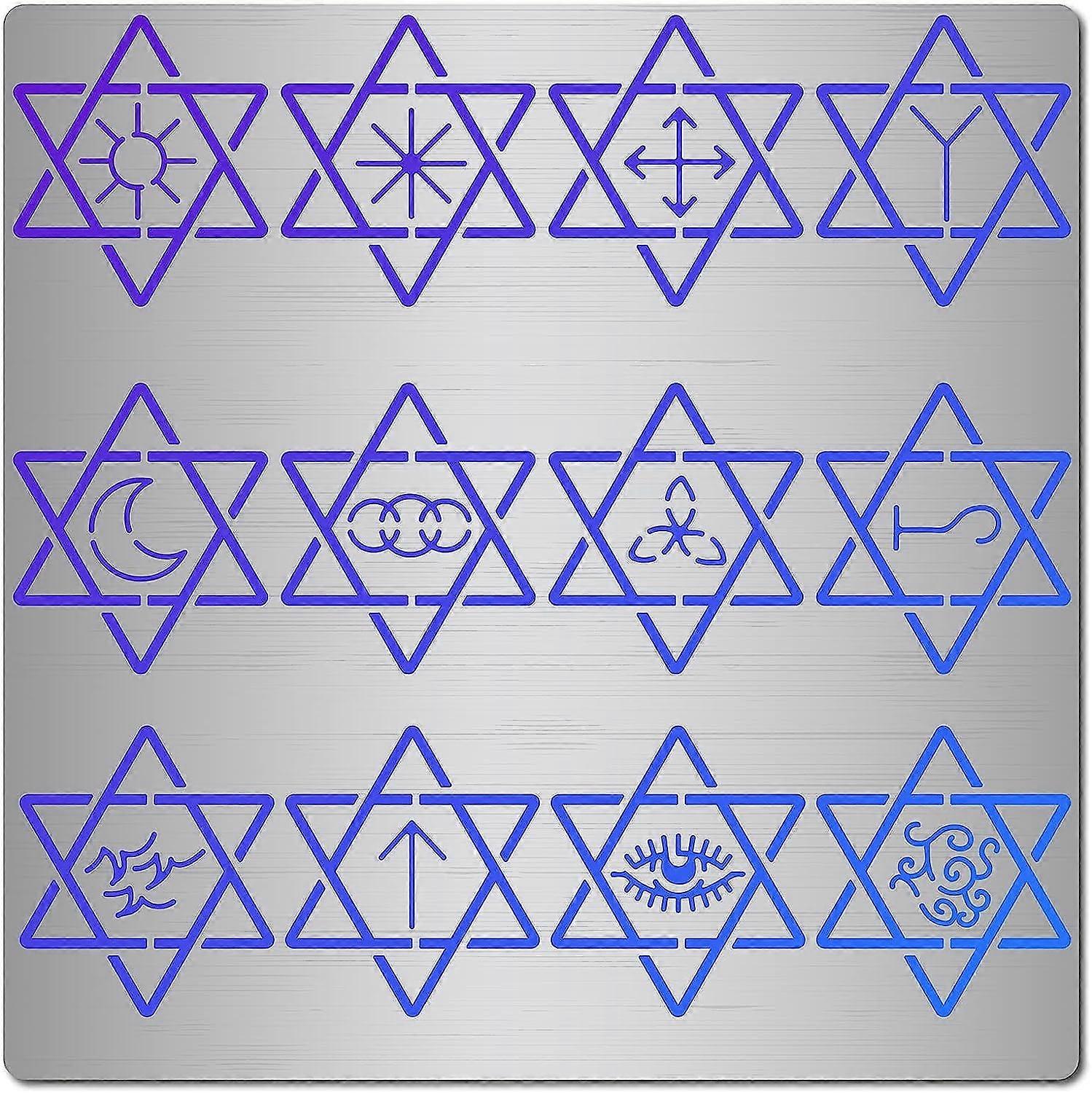 6.3 Inch Metal Star Stencil Stainless Steel Wood Burning Stencils and Patterns Reusable Templates Journal Tool