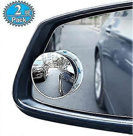 2pcs Waterproof Car Blind Spot Mirror 360 Swivel