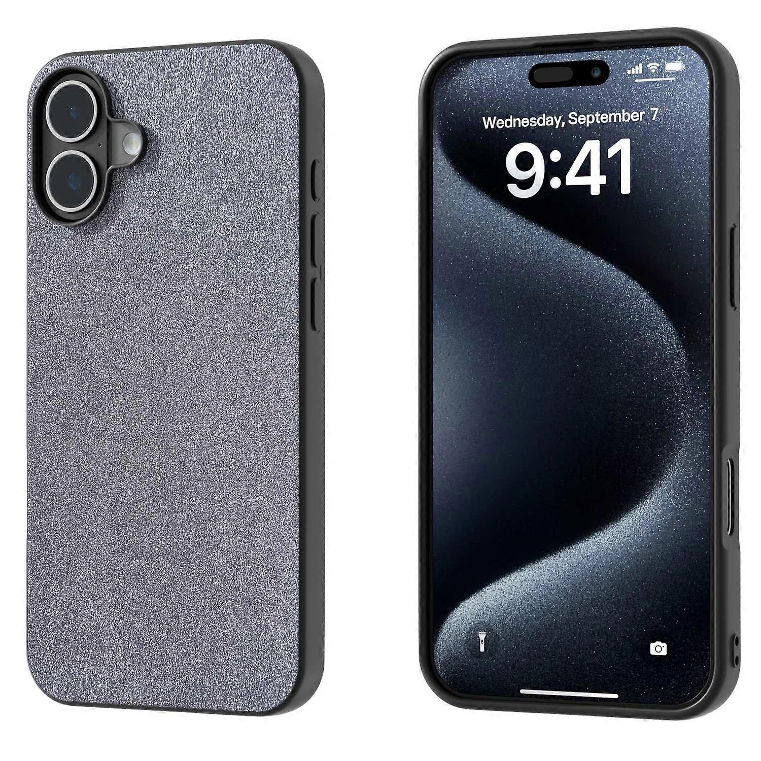 Glitter PU Phone Case For iPhone 16