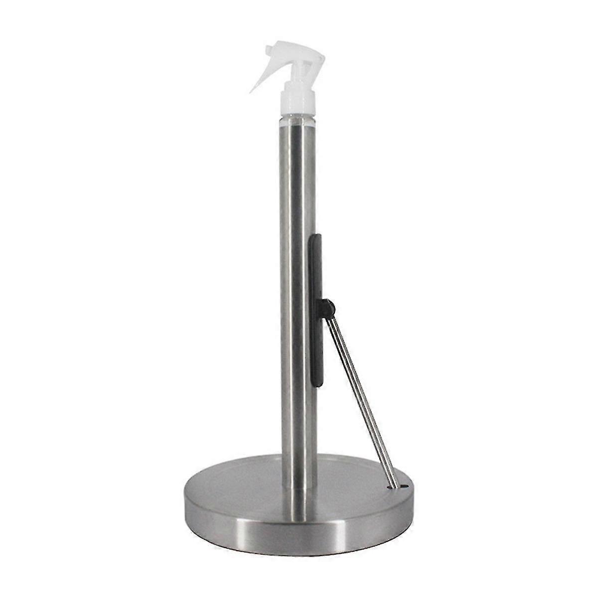 2 In 1 Paper Towel Holder With Spray Bottle, Countertop Paper Towels Holders Stand Under Cabinet Pa
