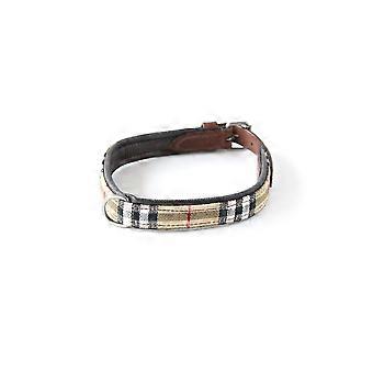 Dog Collar With Checkered Pattern