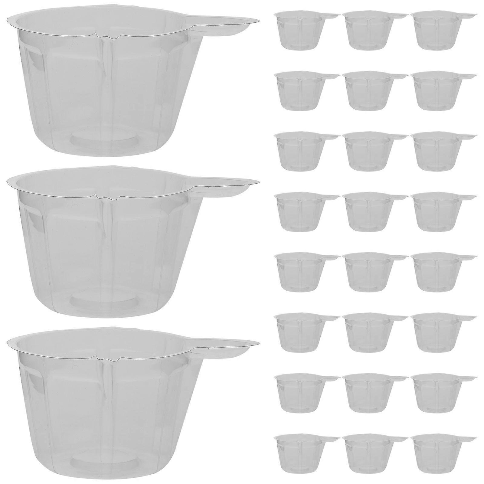 200Pcs Pigment Mixing Cups Crystal Epoxy Plastic Cups DIY Plastic Mugs