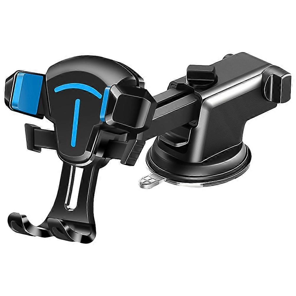1pc Vehicle Phone Bracket Car Phone Holder Phone Bracket Phone Stand Mount Multifunctional Car Phone Rack 2-in-1 Blue