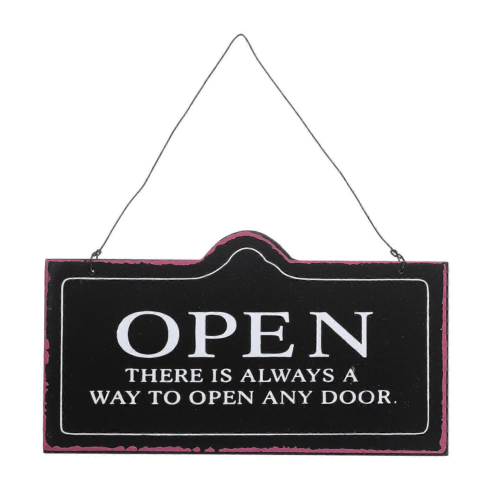 Decorative Open Sign Retro Closed Sign Wear-resistant Open Closed Sign Store Accessory