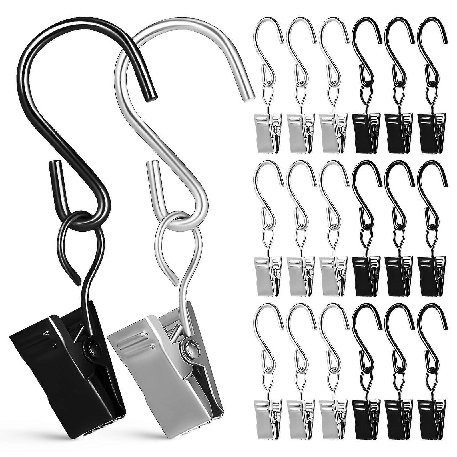50 pcs Curtain Clips curtain hooks with clips hanging clips curtain hooks for drapes curtain rod clips