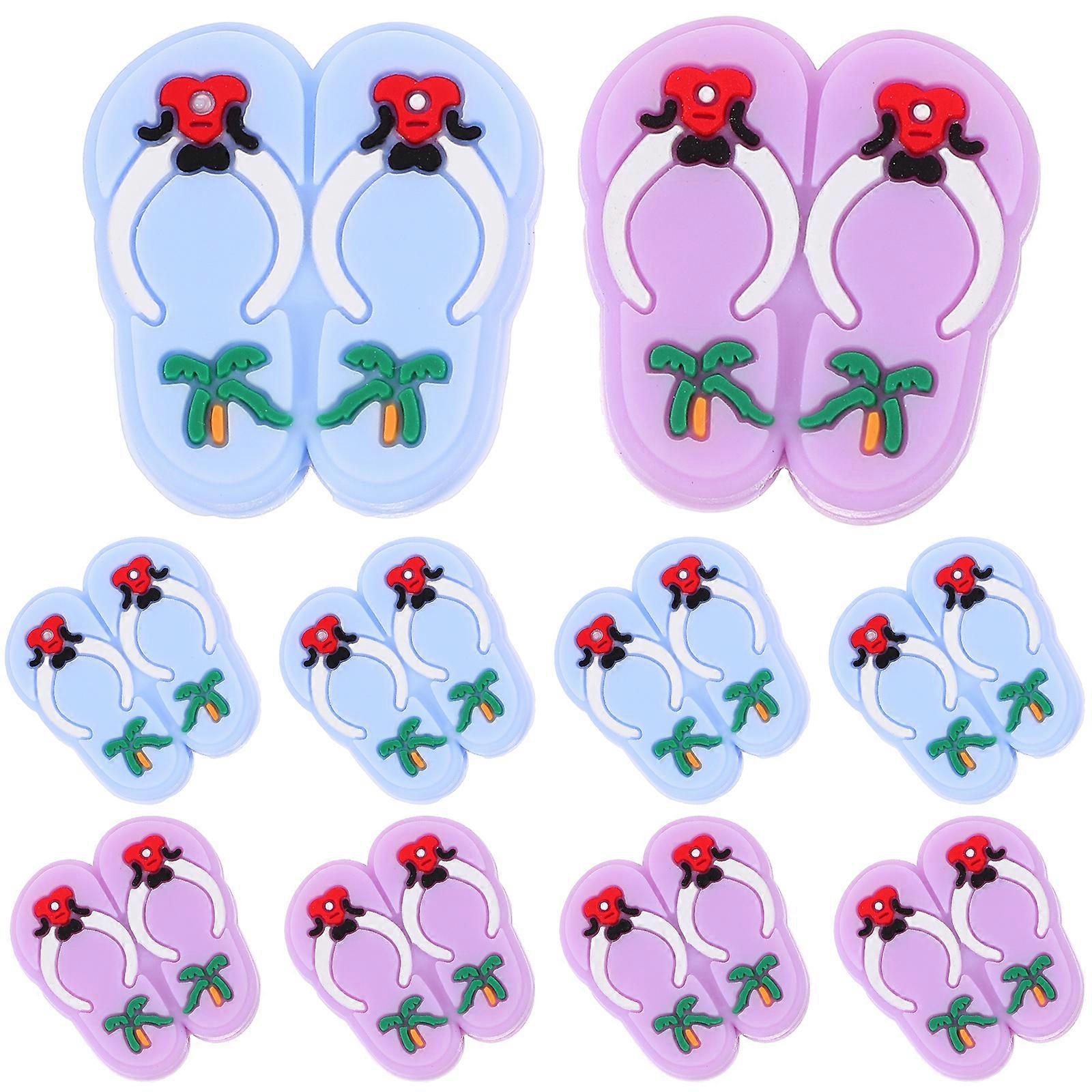 10Pcs Slipper Shaped Spacer Beads Slipper Shaped Beads Necklace Bracelet Making Beads