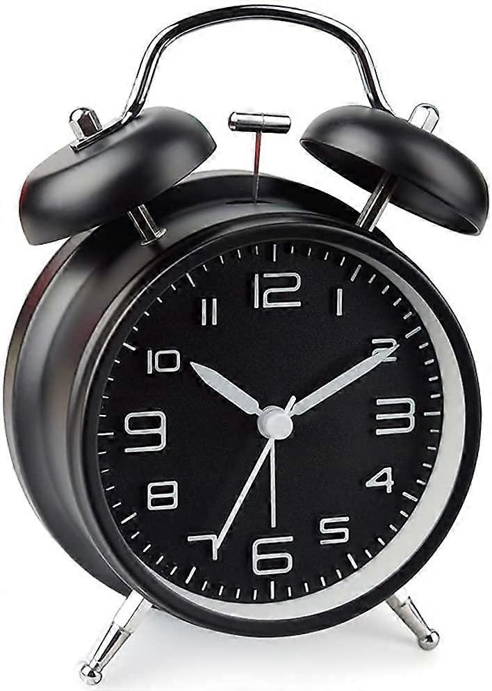 Analog Alarm Clock Dual Bell Alarm Loud Alarm Clock for Heavy Sleepers