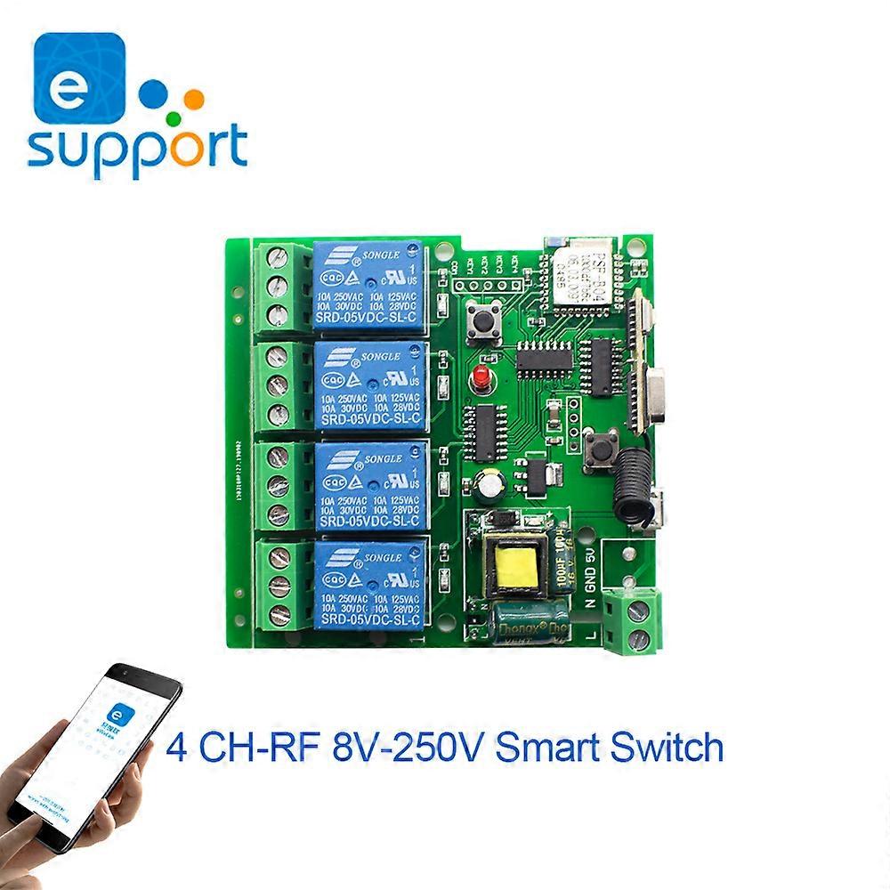 Hot 5V DC7V-32V AC85-250V 4CH WiFi Relay Module Things Smart Home Remote Control Switch Phone APP Wireless WIFI Module