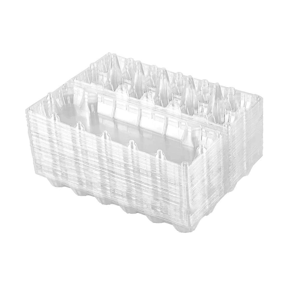 60 Pack Plastic Egg Cartons Cheap Bulk One Dozen Clear Empty Egg Cartons for Chicken Eggs