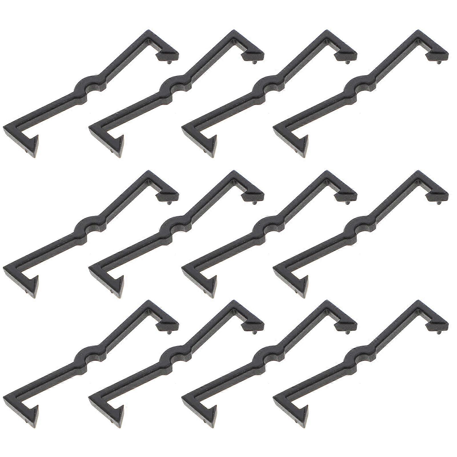 200pcs Black Pegboard Hook Plastic Peg Hook Fixer Pegboard Hook Organizer