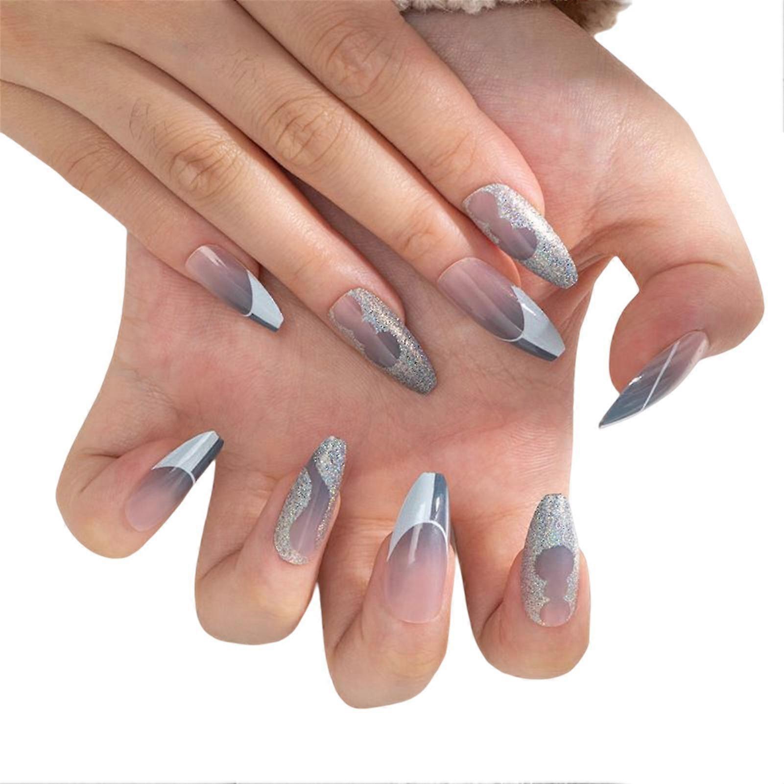 Reusable Nail Art Artificial Nails Unique Design Press-on Nails Finger Nail Diy At-home