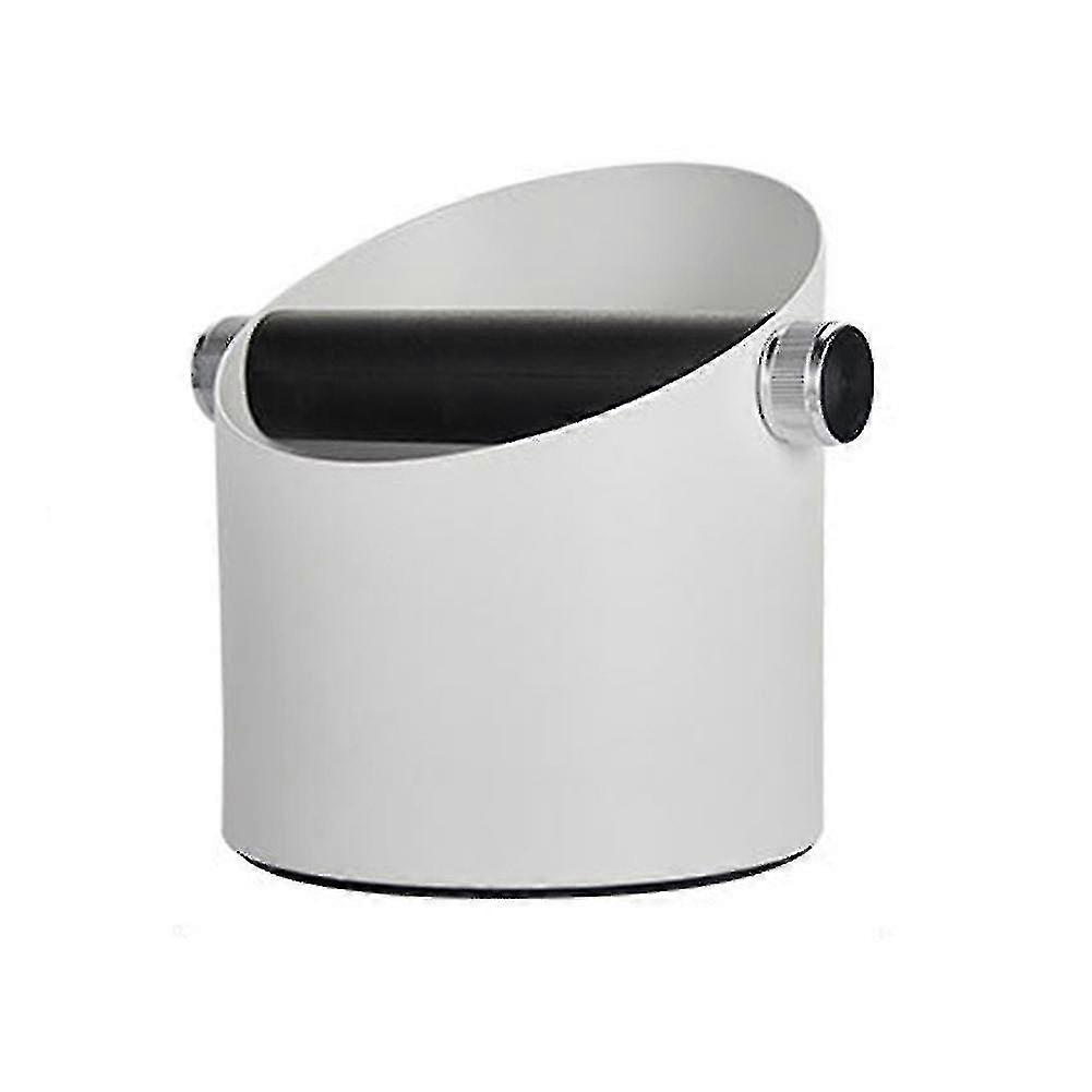 Knock Box For Coffee With Removable Knock Bar Espresso Bin  White