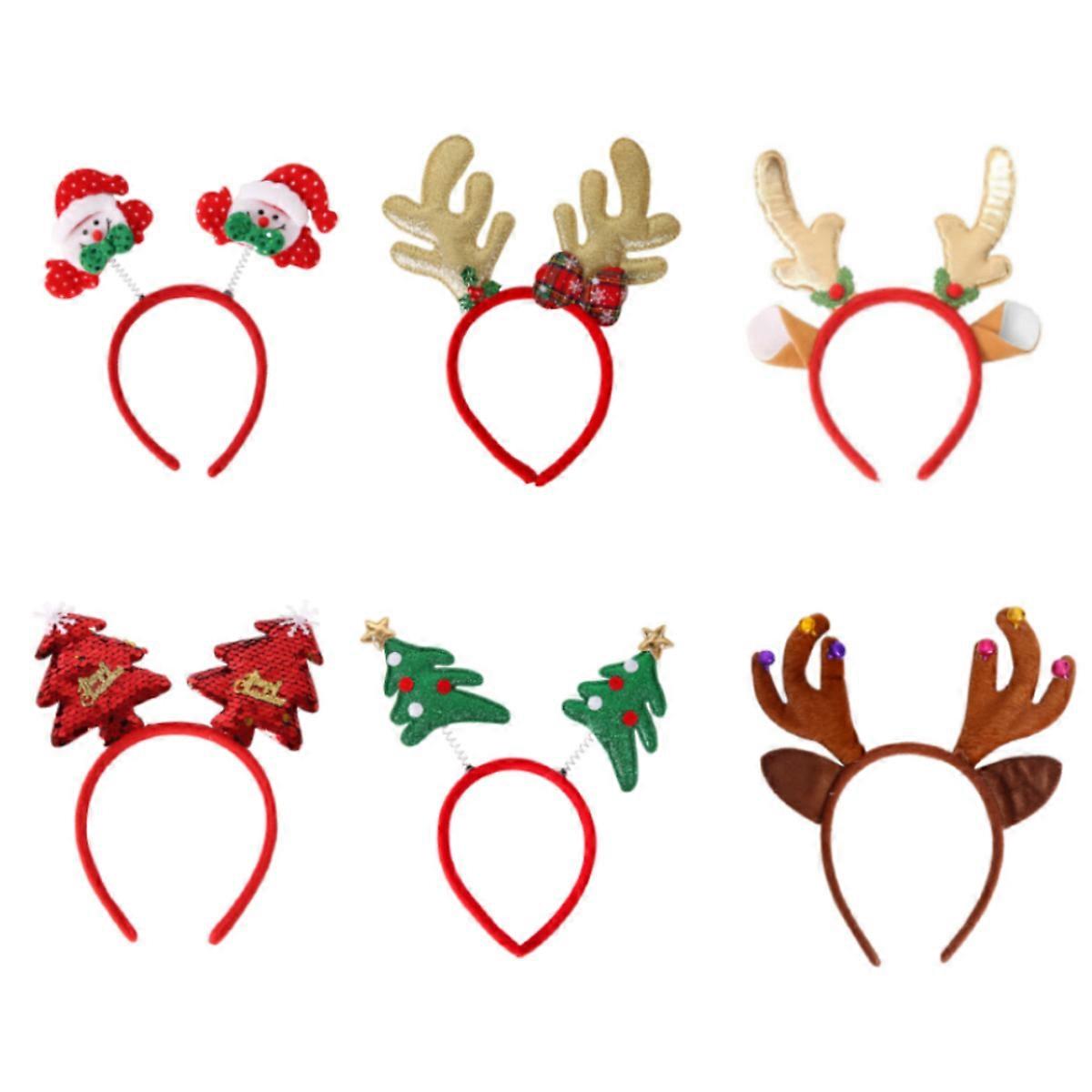 クリスマスヘッドバンドサンタハットエルフヘッドバンドクリスマスパーティーコスチュームヘッドバンドアクセサリーホリデーデコレーション