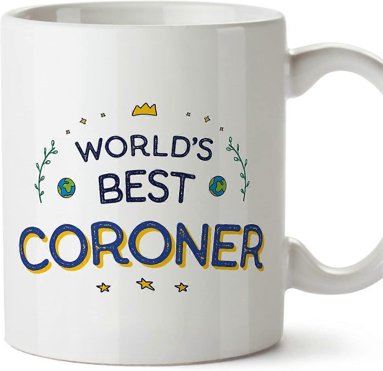 検視官マグカップ同僚への世界最高の面白い贈り物セラミック11オンスマグ