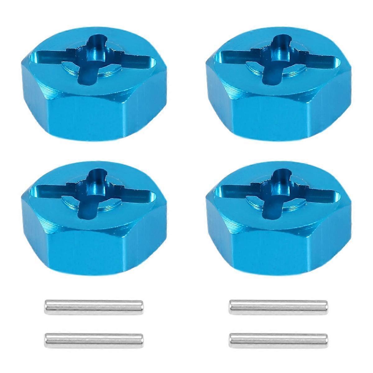 4Pcs Hexagonal Combiner Wheel Rim Hex 7Mm Upgrade 12Mm Metal Adapter for 1/18 A949 A959 A969 A979 K