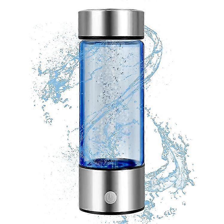 Bouteille d’eau à hydrogène, machine portative d’ioniseur d’eau à hydrogène, générateur d’eau à hydrogène, tasse de santé en verre d’eau riche en hydrogène pour les voyages à domicile (clair)