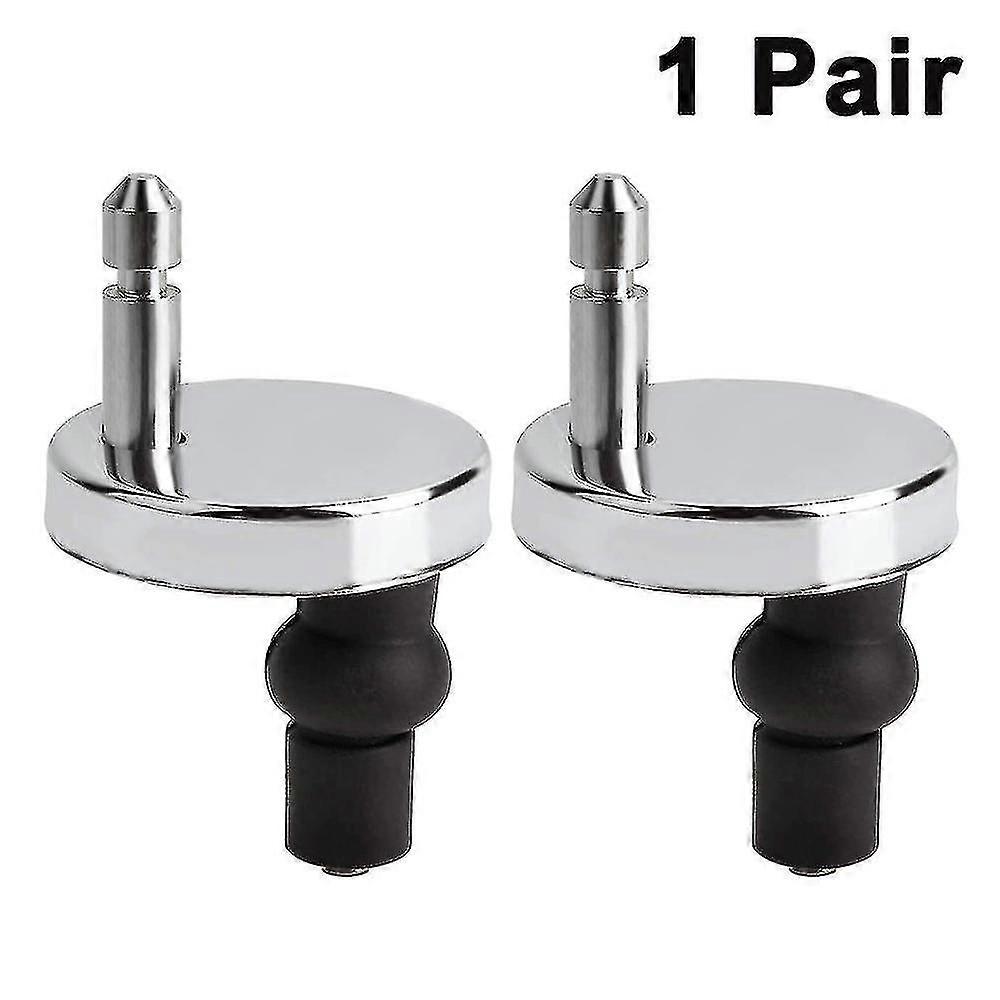 1 Pair Toilet Seat Hinge, Toilet Seat Hinge Fixings, Toilet Seat Fixing Part Top Fixing Universal Fixing Bolt Expansion