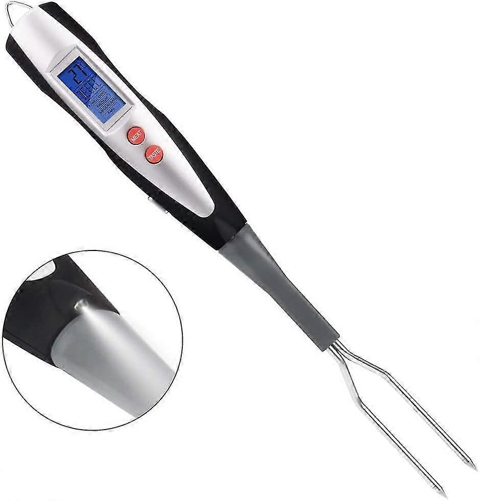 Meat Thermometer Fork Bbq Fork With Thermometer Digital Bbq Fork Thermometer Digital Cooking Fork Instant Read Fork For Kitchen, G