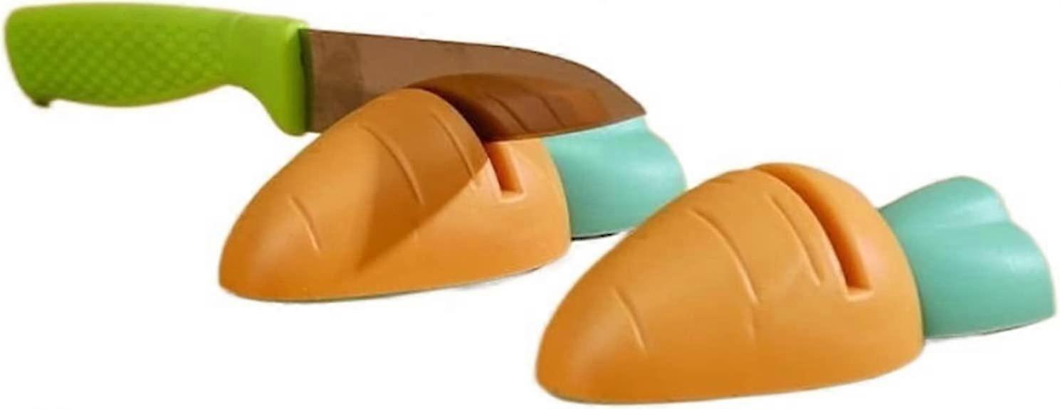 2pcs Multifunction Knife Sharpener Quick Mini Knife Knife Jump Cute Kitchen Tools Grindstone Scissors Knife Sharpener Household Kitchen Gadgets