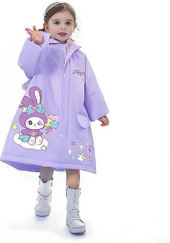 1PCS Kids Raincoats for Girls Boys, Waterproof Rain Jacket Coat 2-4 Years 3D Cartoon Children Rainwear Toddler Poncho with Hood