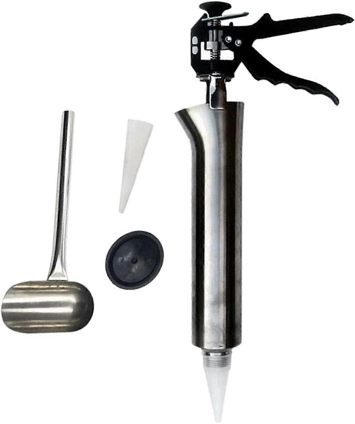 Manual Mortar Grout Applicator, Pointing Mortar Caulking Gun with Replaceable Nozzles Cement Grouting Machine (For Gap)