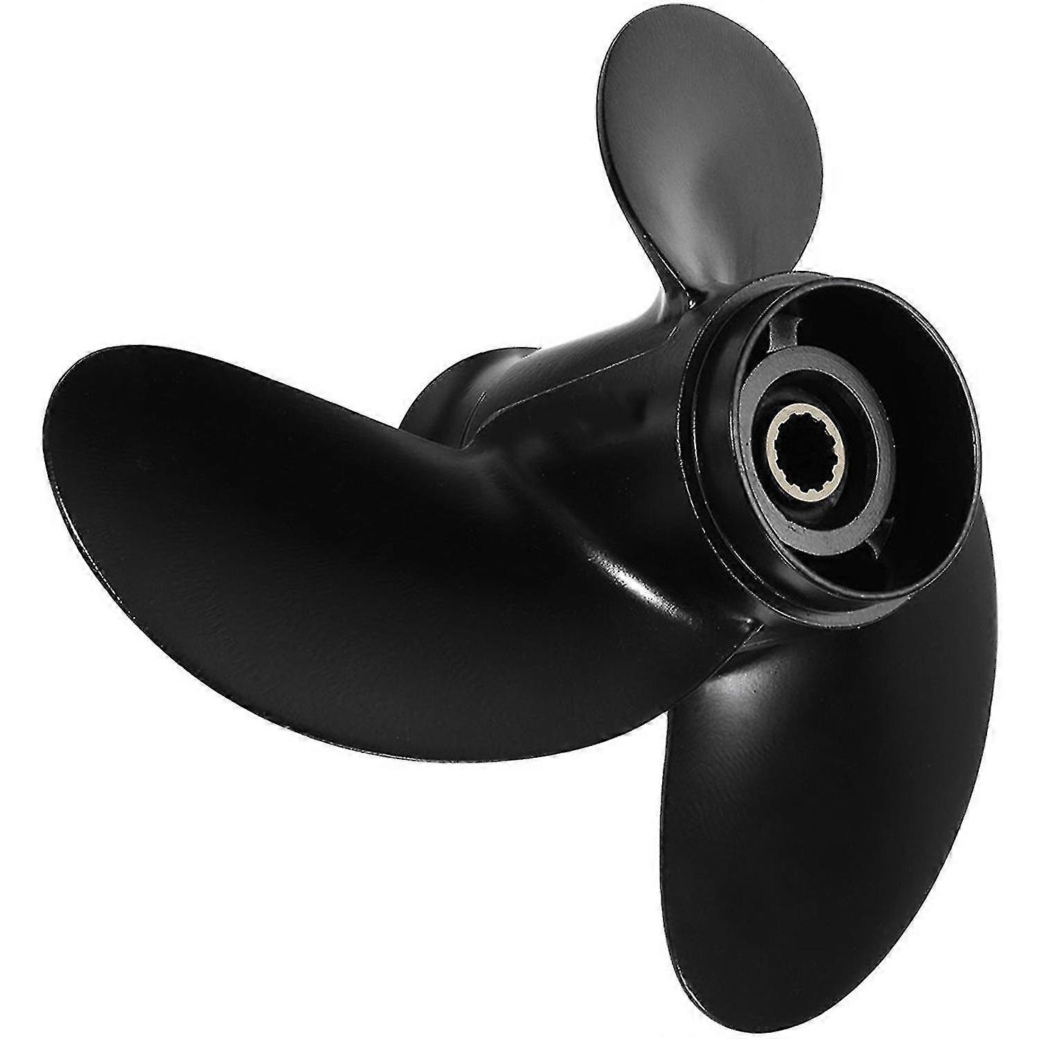 3b2-64515-0 Outboard Propeller For Tohatsu//mercury 8-9.8hp R- Aluminum Alloy 3 Blades 12 Spline To