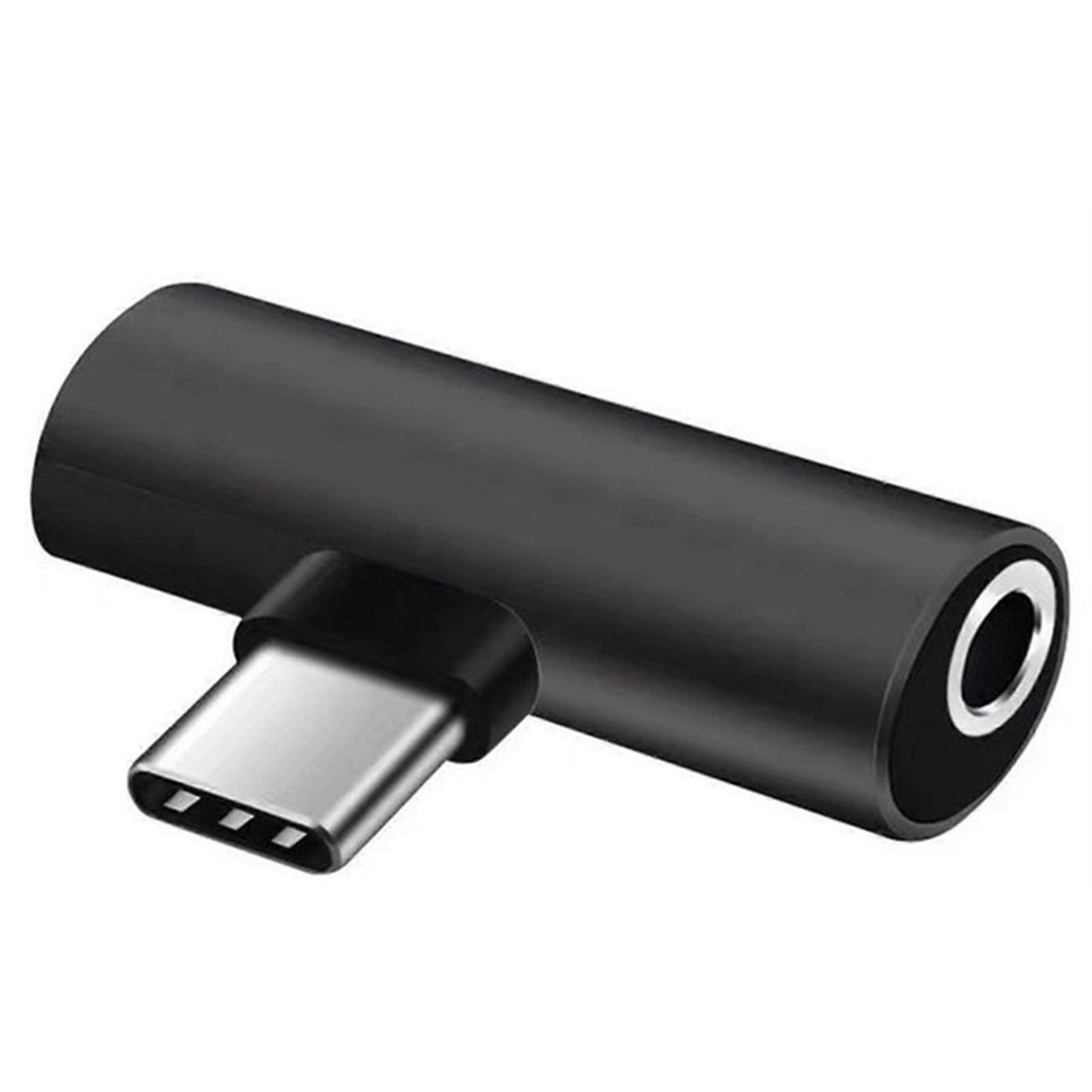Right-angle Adapter With Type-c/3.5mm Headset Port Lightweight Portable Transfer For Tablet Laptops
