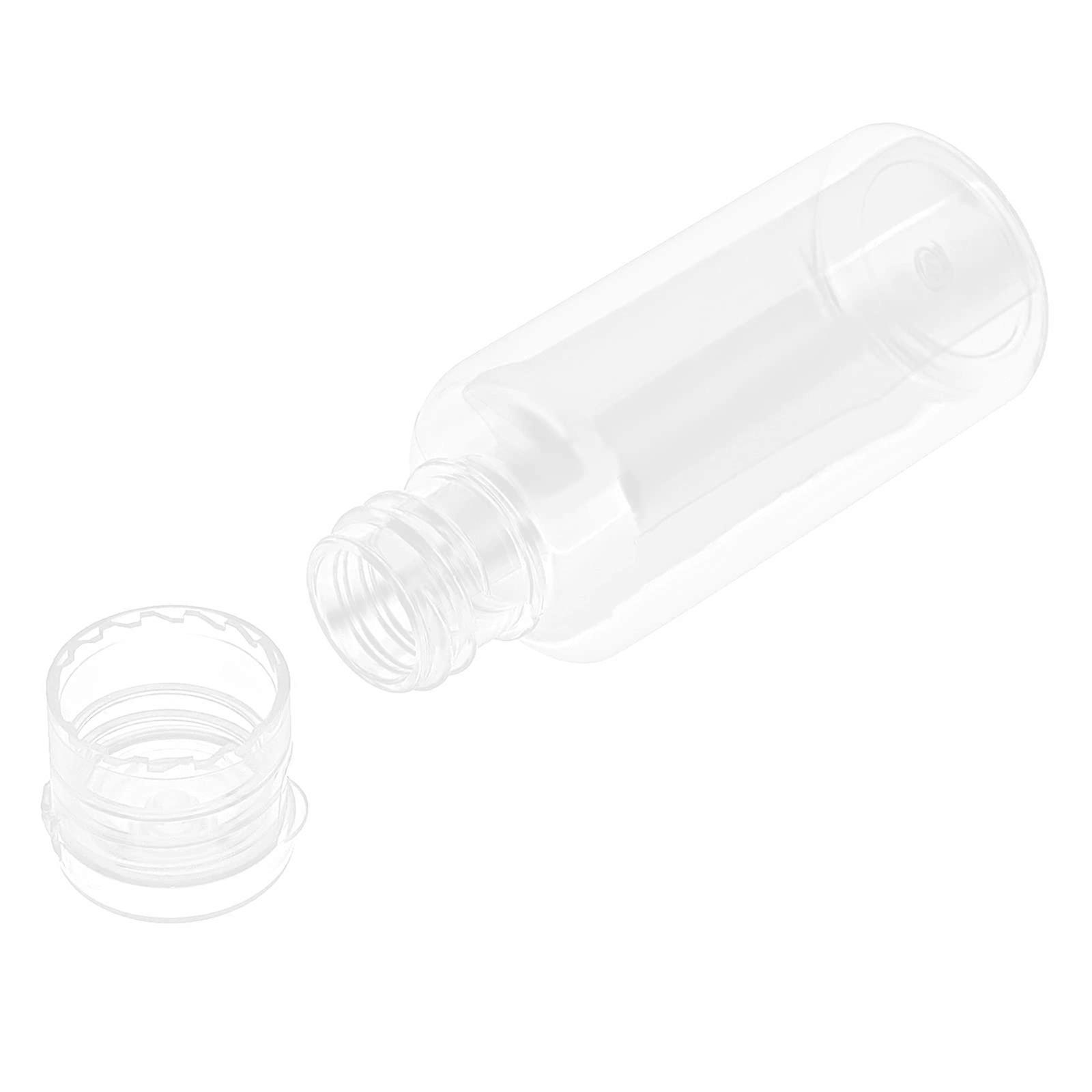 30ml Clear Plastic Empty Bottles, Plastic Travel Bottle with Flip Cap, Portable Refillable Containers