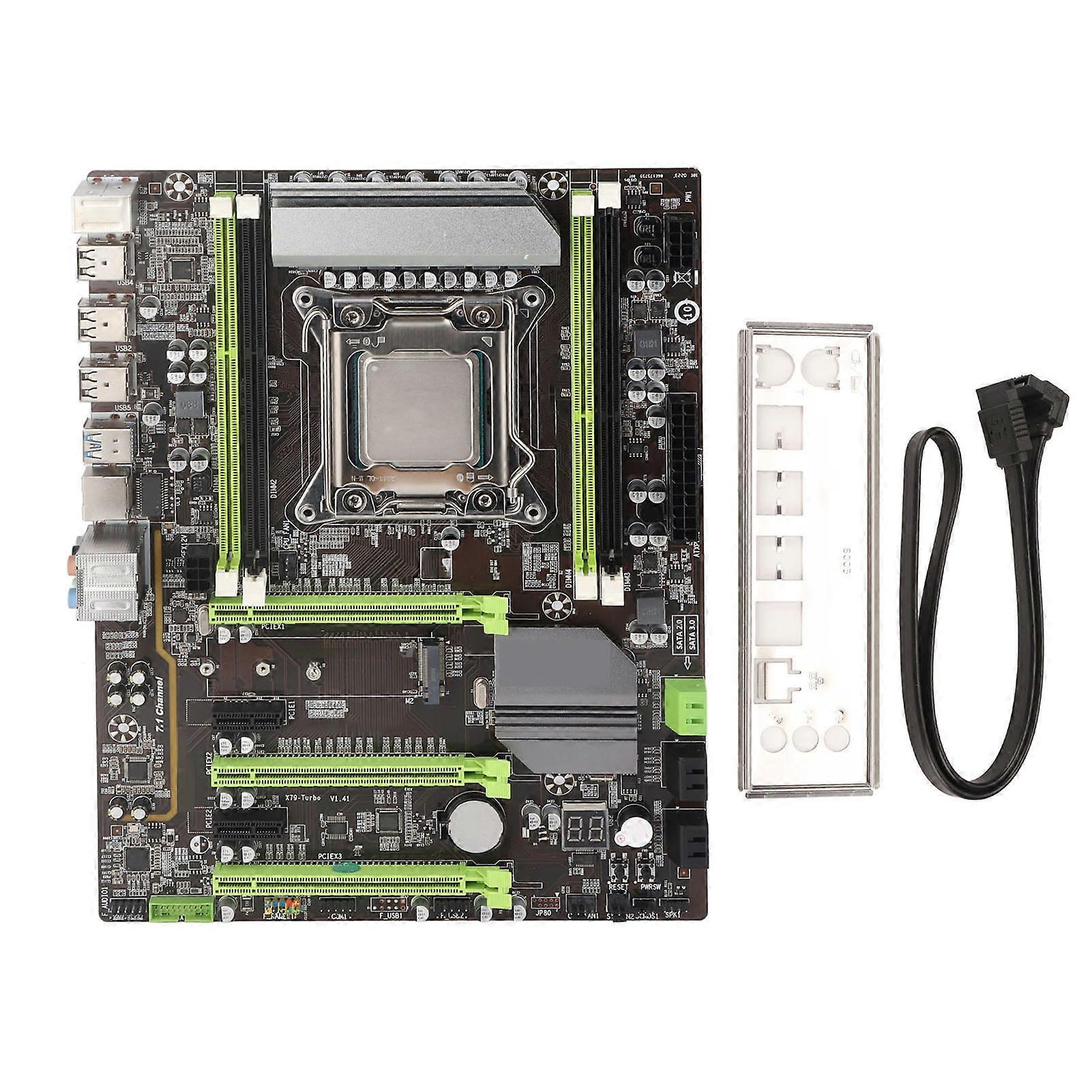 Desktop Moederbord 6xSATA 4xDDR3 DIMM 8 Fase Macht Dubbele Indicator LGA 2011 Moederbord voor PC Vervanging