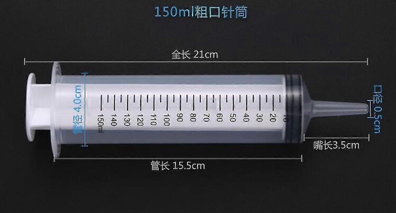 150ml 250ml 350ml 550ml Plastic Syringe Reusable Big Large Nutrient Measuring