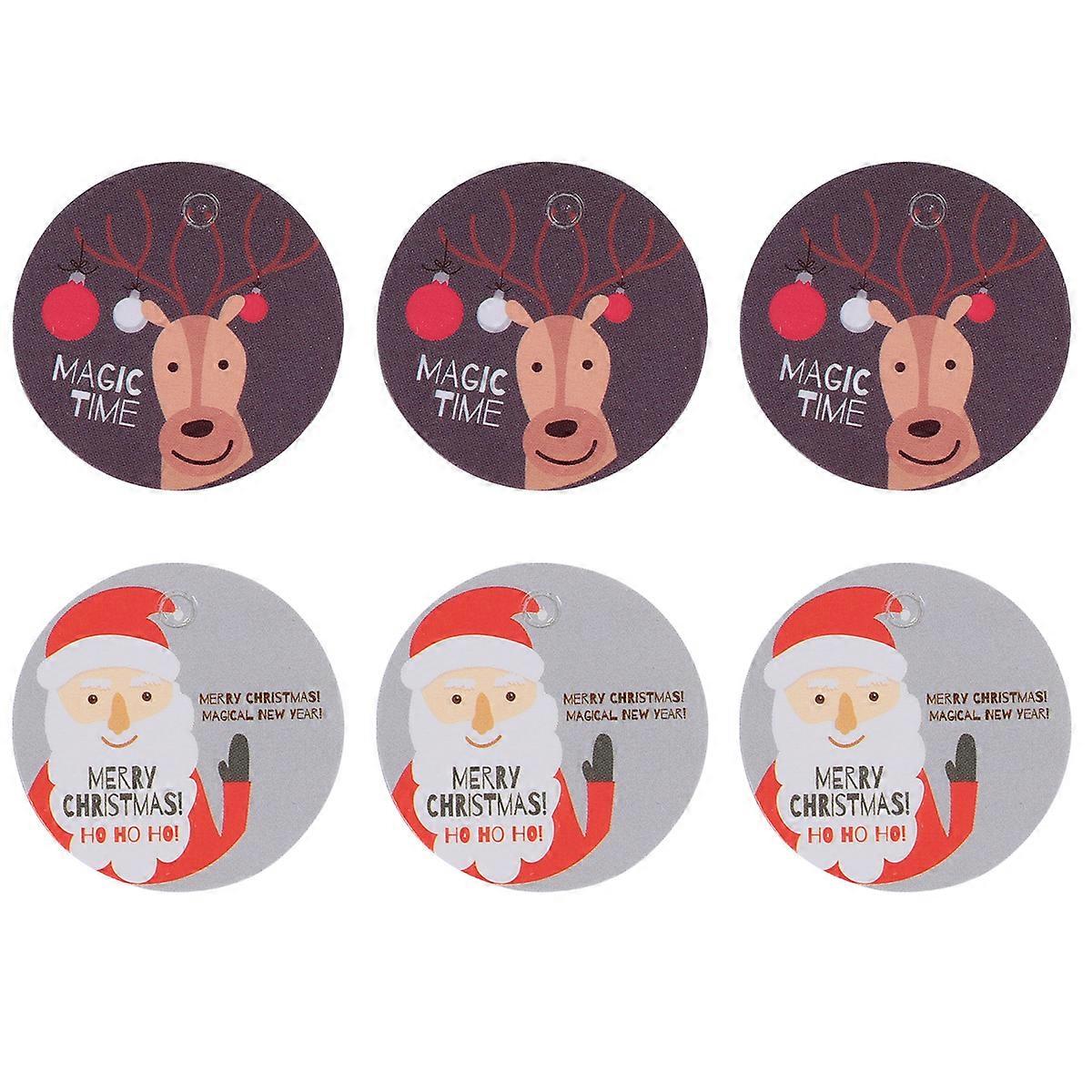 2 Ensembles 200pcs Pendentif Cadeau Pendentif Thème de Noël Design Coffret Cadeau Accessoires