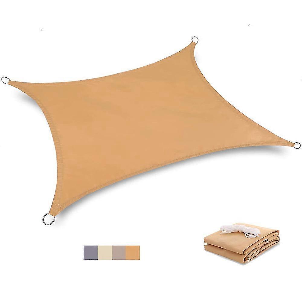 Waterproof Polyester Square Rectangle Shade Sail Garden Terrace Canopy Swimming Sun Shade Camping Hiking Yard Sail Awning