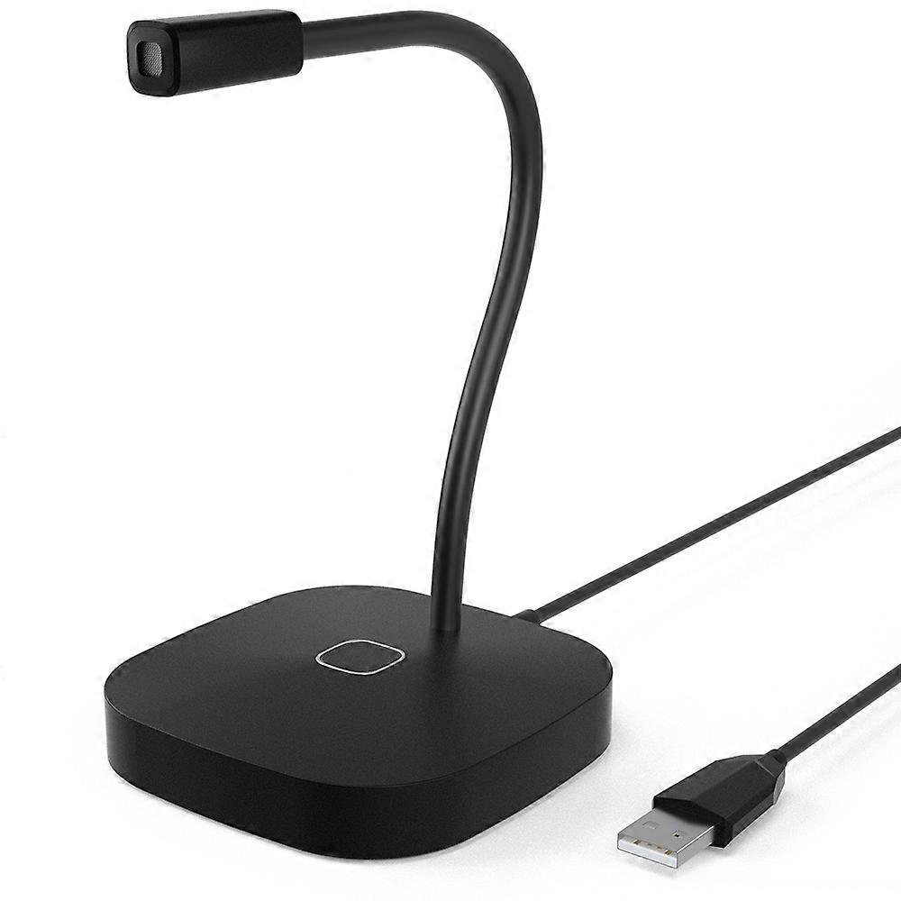 Computer Microphone, Desktop Gooseneck Microphone,Mute Button With Led Indicator,Usb Microphone For Windows And Mac Ideal For Gaming Streaming Youtube