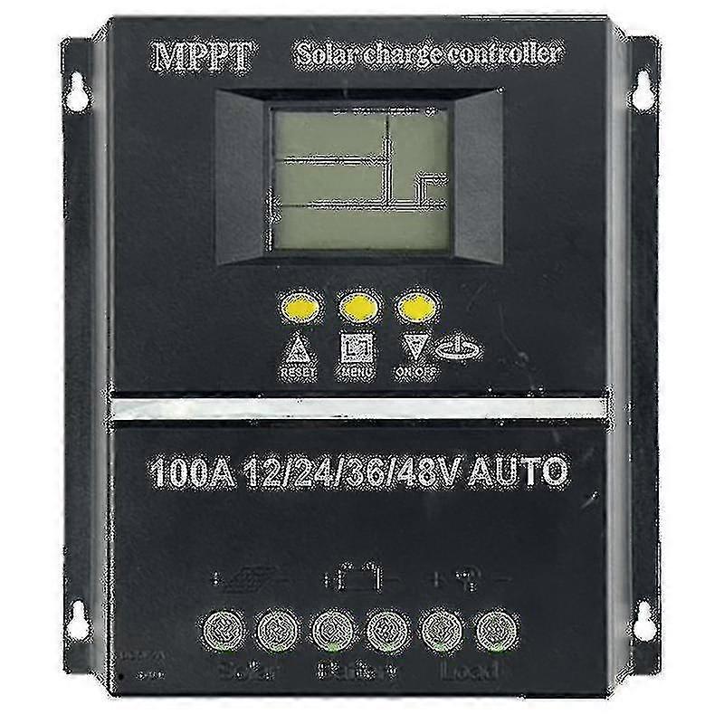 PWM 100a 12v 24v 36v 48v Auto Solar Panel Charge Controller Solar Pv batterilader med LCD Mppt