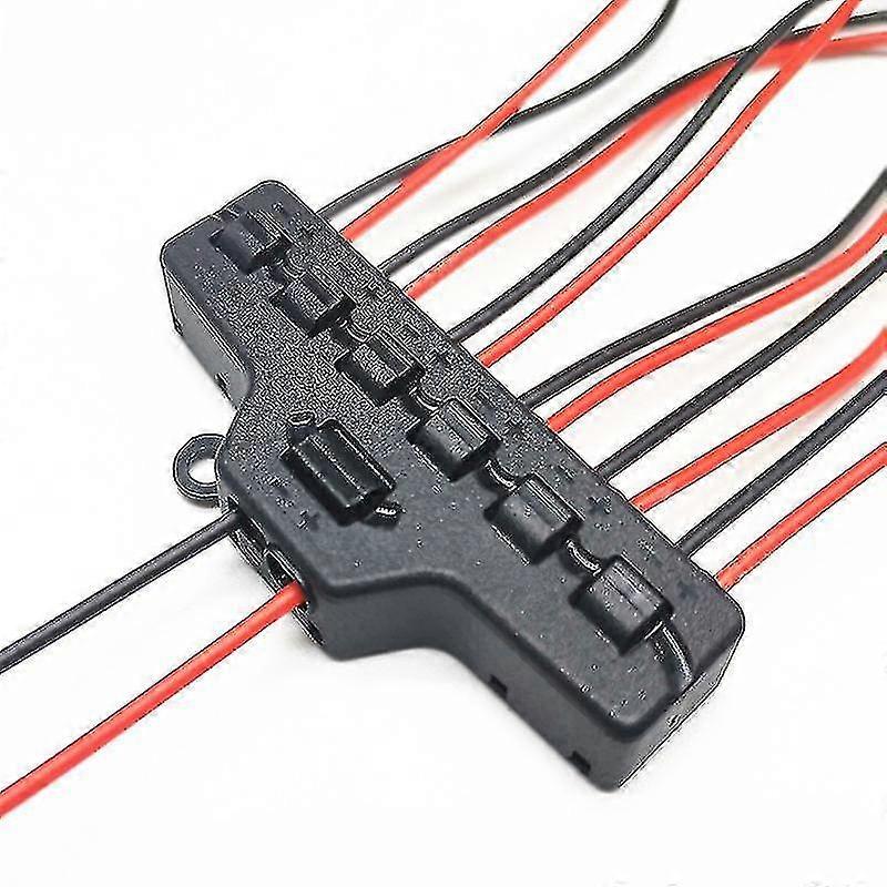 Quick-connect Wire Splitter For Led Lights 1 In 6 Out Branch Terminal Connector