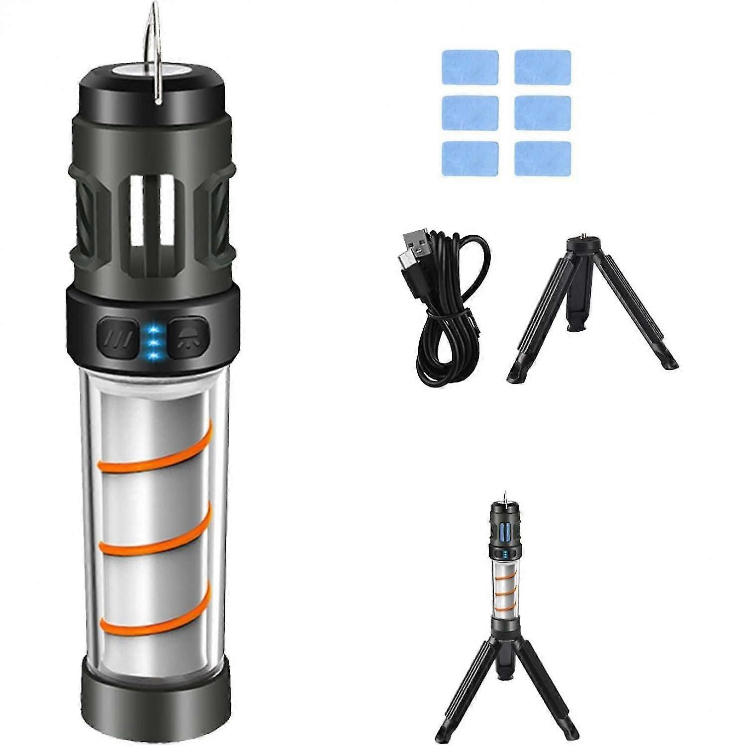 Mosquito repellent, waterproof camping lantern and bug zapper, mosquito repellent with flashlight and power bank, portable mosquito killer for camping