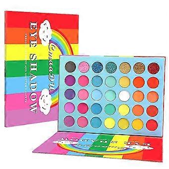 Cosmetico Ombretto Opaco Crema Trucco Palett Shimmer Set 35 Colori Ombretto