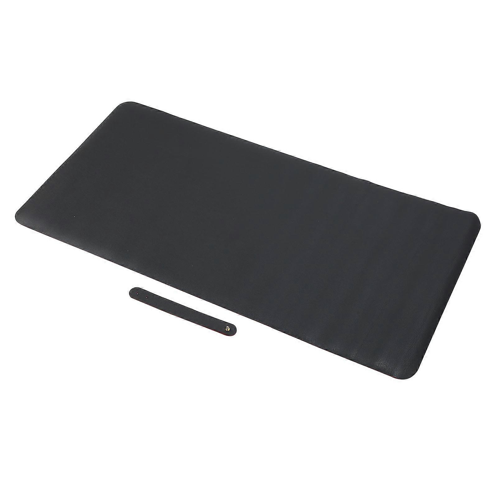 Double-Sided Leather Mouse Pad Waterproof Multifunctional Writing Desk Mat Black Red